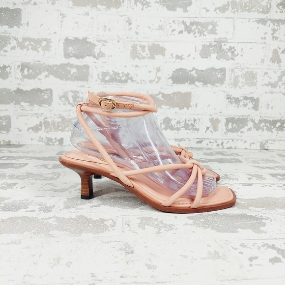 New Sam Edelman Womens Dia Leather Ankle Strap Heels i829 - Picture 7 of 12